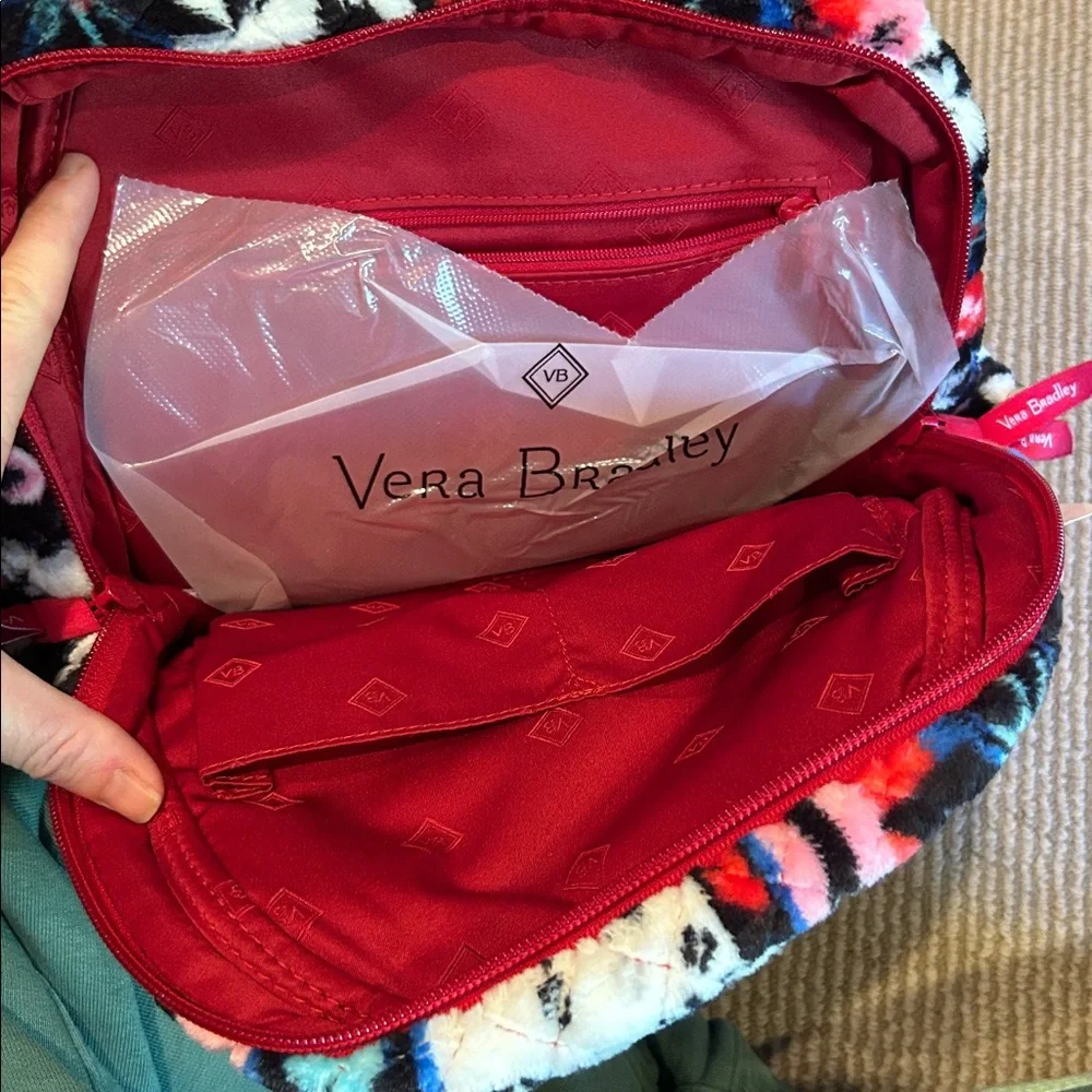 NWT VERA BRADLEY nordic stripe fleece Colorful Patterned Backpack